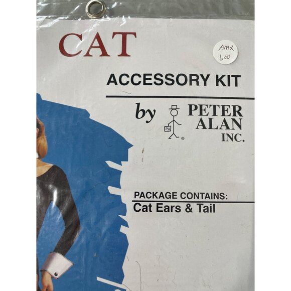 Cat Costume Accessory Kit Peter Alan Inc Ears and Tail Black Costume Mates NEW - Picture 4 of 6